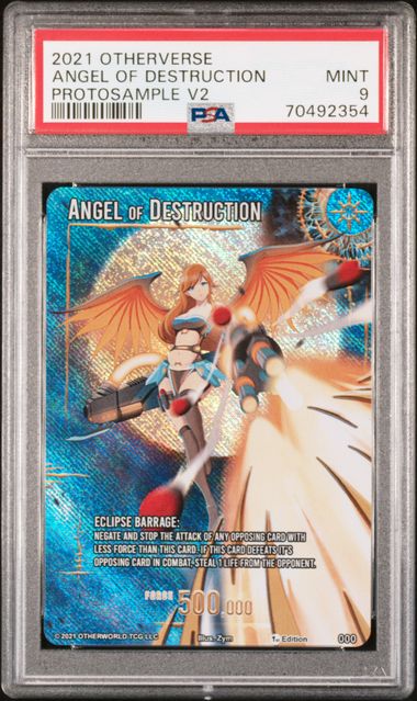 GRADED [PSA 9] 2021 OTHERVERSE PROTOSAMPLE V2 ANGEL OF DESTRUCTION PROTOSAMPLE V2