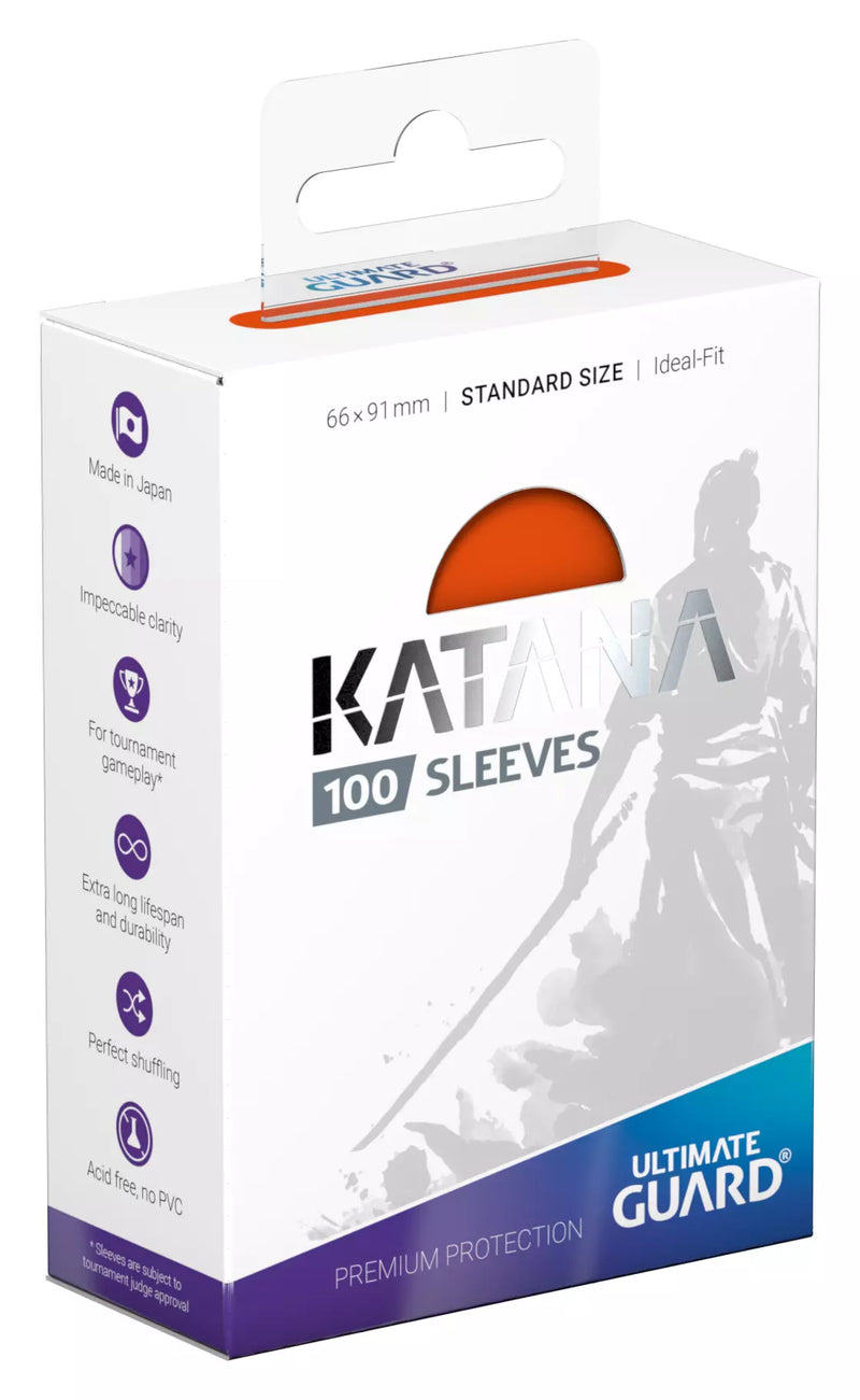 Ultimate Guard Katana - 100CT Standard Size - Orange Sleeves