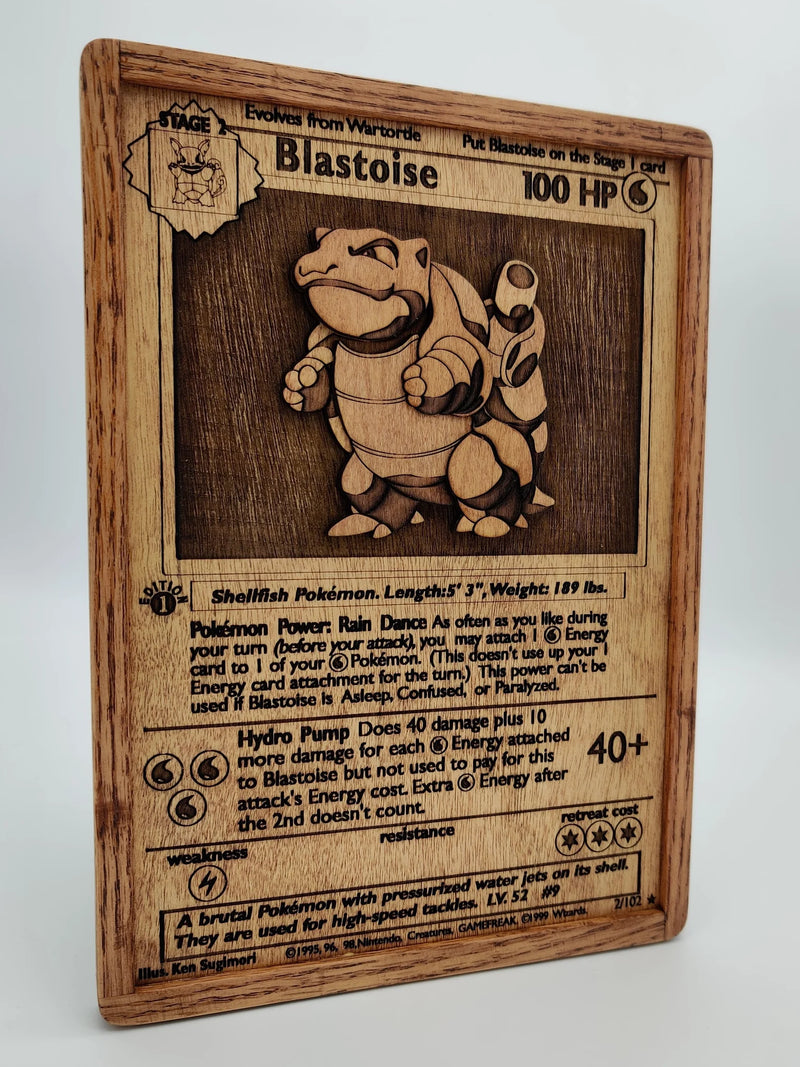 wood pokemon cards Giant Hardwood Pokémon Card