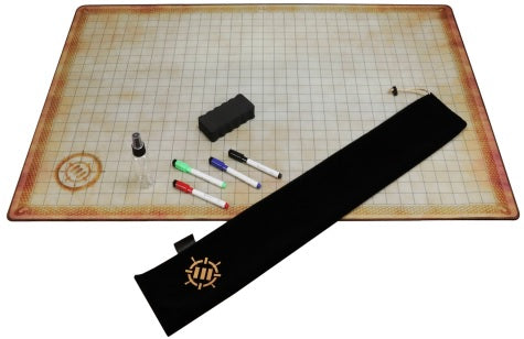 Tabletop Deluxe Rubber RPG Grid Mat Campaign Kit