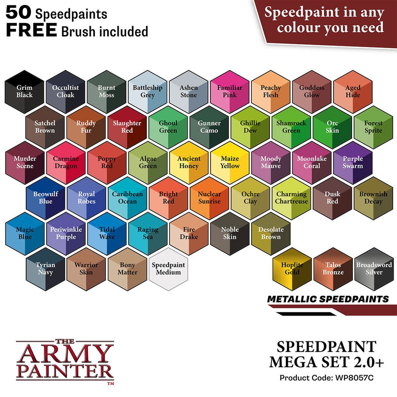Mega Set 2.0 - Warpaints: Speedpaint (50 Colours)