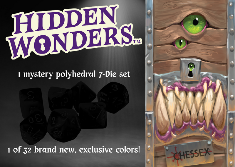 Hidden Wonders Assorted 7 Die Polyhedral Set (Mystery Box)