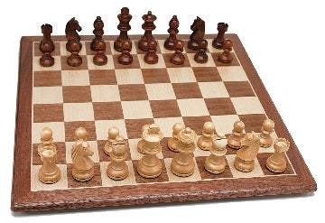 CHESS SET, STAUNTON 15", 3" KING