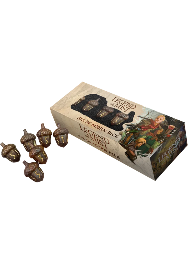 Legend in the Mist Six D6 Acorn Dice