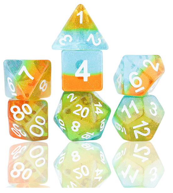 SD CELESTIAL OCEAN DUSK DICE SET - Sirius Dice