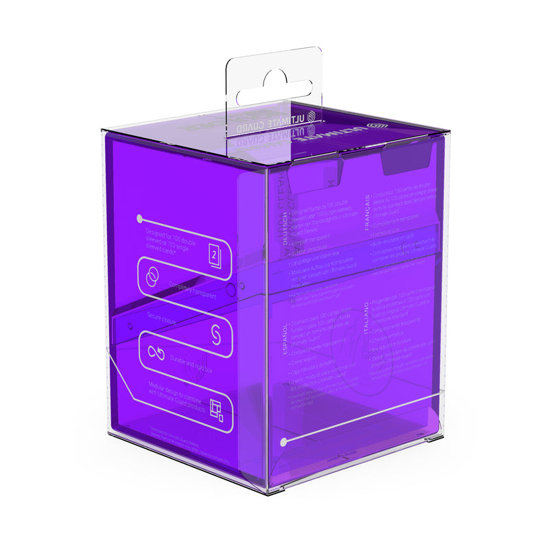Ultimate Guard - Deck Case Boulder 100+ CLEAR Amethyst