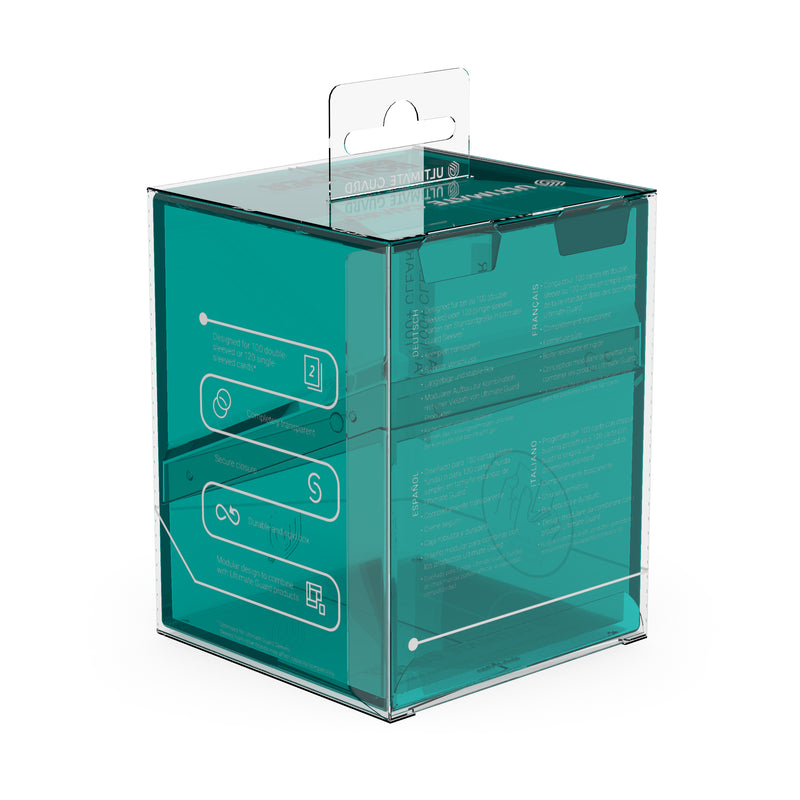 Ultimate Guard - Deck Case Boulder 100+ CLEAR Malachite