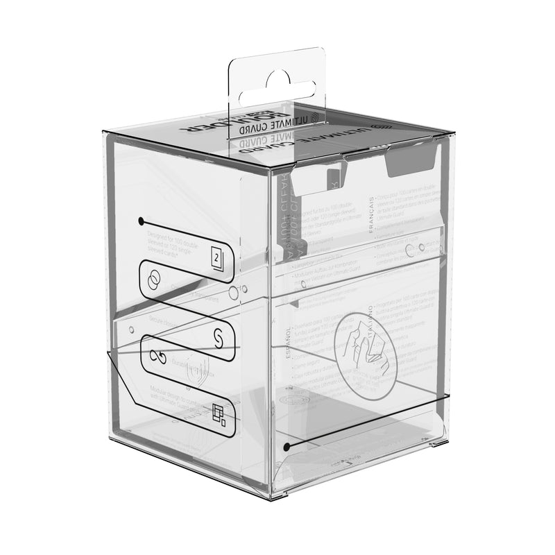 Ultimate Guard - Deck Case Boulder 100+ CLEAR Transparent