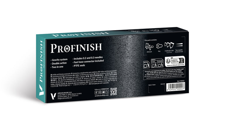 Profinish 2 in 1 Professional Airbrush: Vallejo