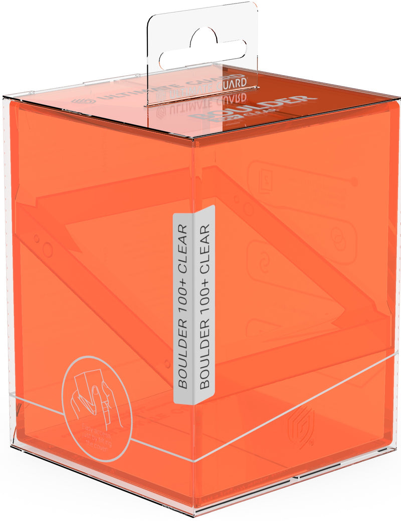 Ultimate Guard - Deck Case Boulder 100+ CLEAR Poppy Topaz