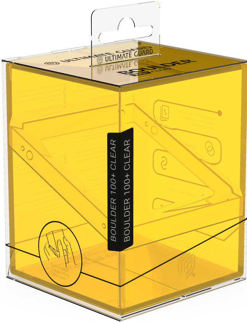Ultimate Guard - Deck Case Boulder 100+ CLEAR Amber