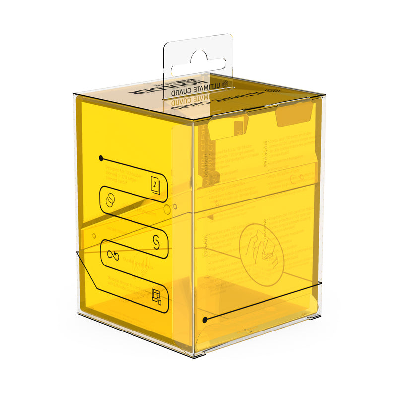 Ultimate Guard - Deck Case Boulder 100+ CLEAR Amber