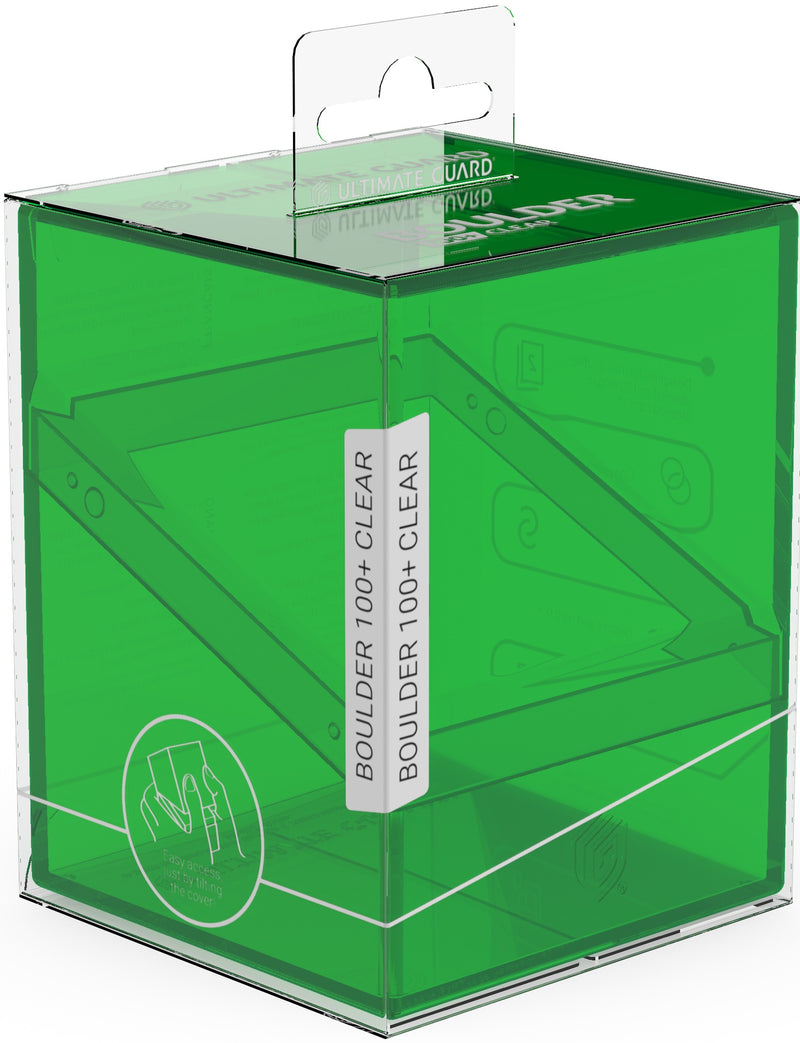 Ultimate Guard - Deck Case Boulder 100+ CLEAR Emerald