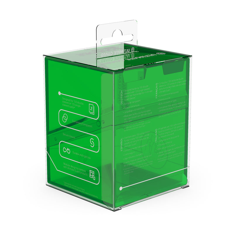 Ultimate Guard - Deck Case Boulder 100+ CLEAR Emerald