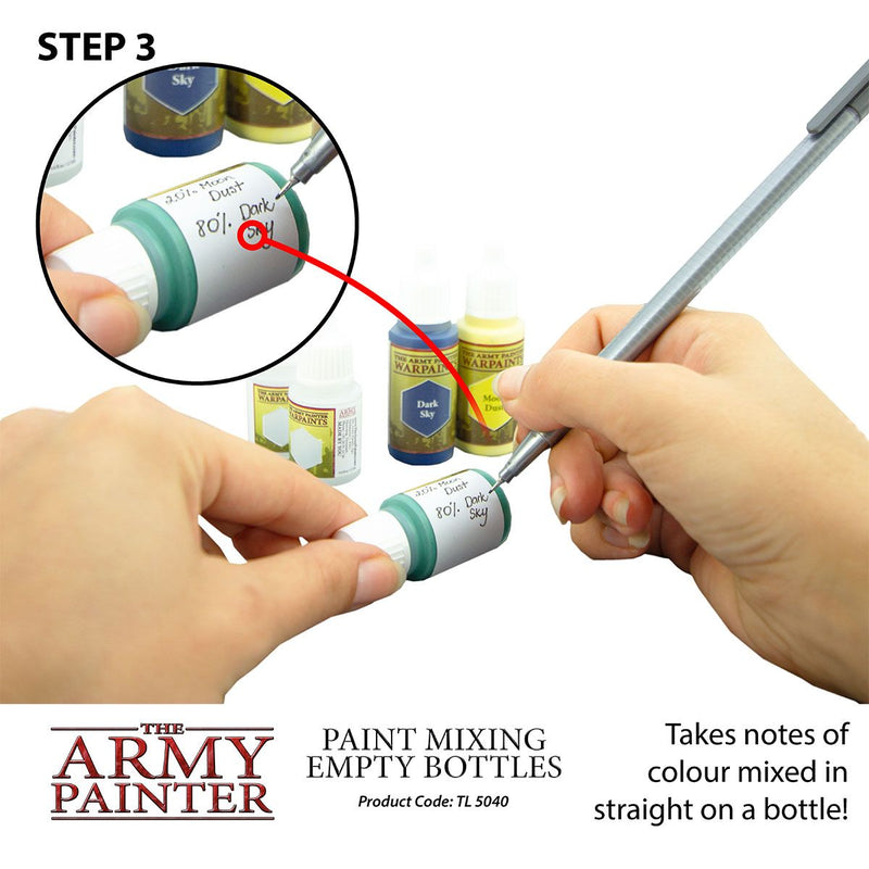 Empty Mixing Bottles: Miniatures & Model Tools
