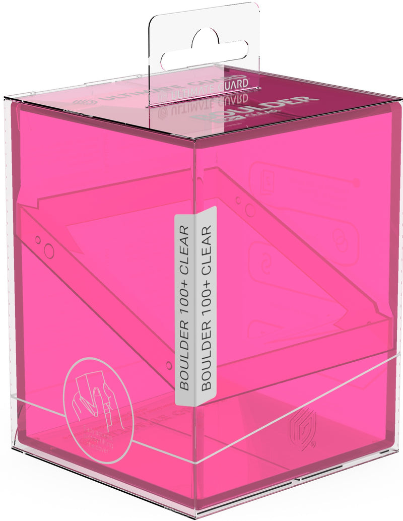Ultimate Guard - Deck Case Boulder 100+ CLEAR Rhodonite