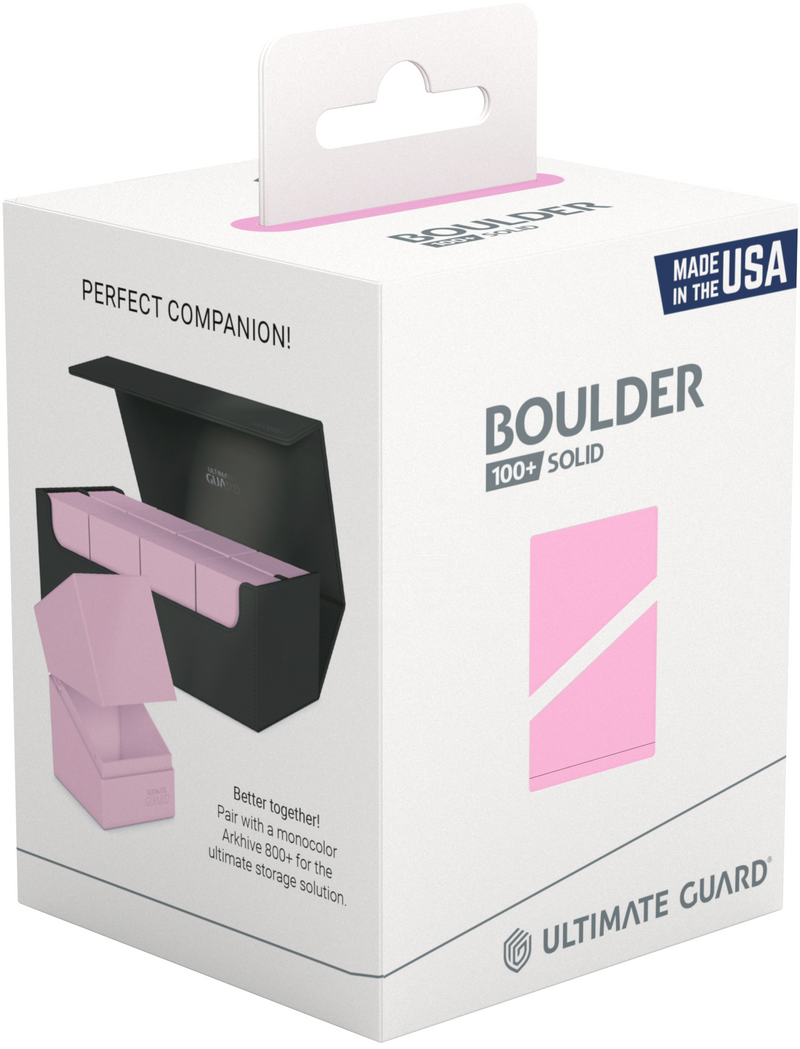 Ultimate Guard - Deck Case Boulder 100+ Pastel Candy Pink