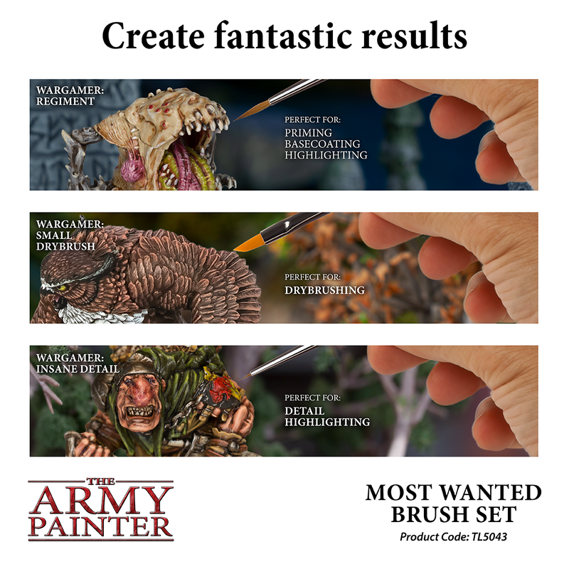 Wargamers Most Wanted Brushes