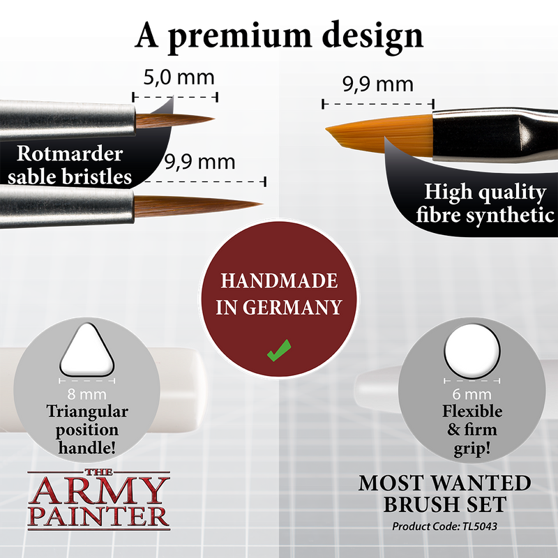 Wargamers Most Wanted Brushes