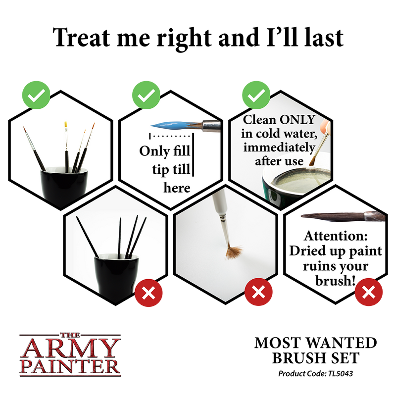 Wargamers Most Wanted Brushes