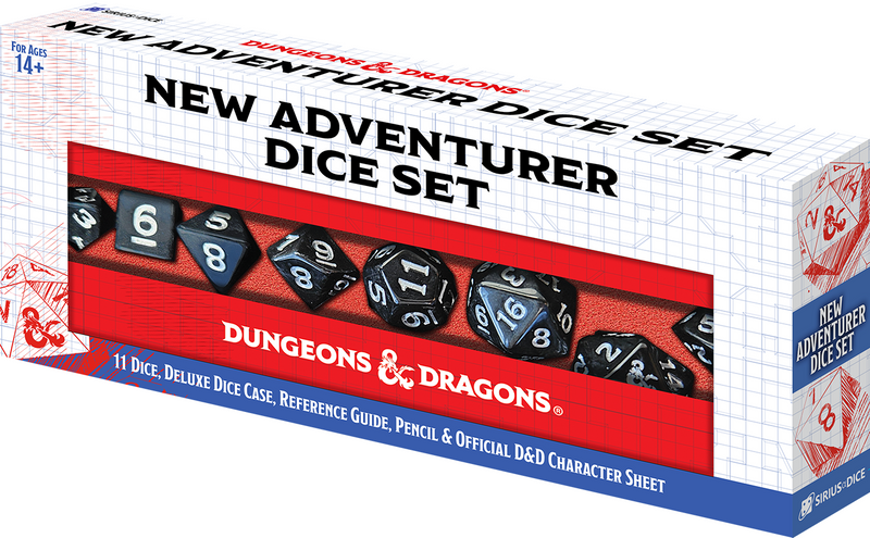 Dungeons & Dragons New Adventurer Dice Set (Black)