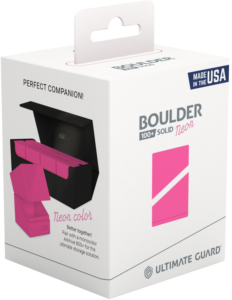 Ultimate Guard - Deck Case Boulder 100+ Neon Pink