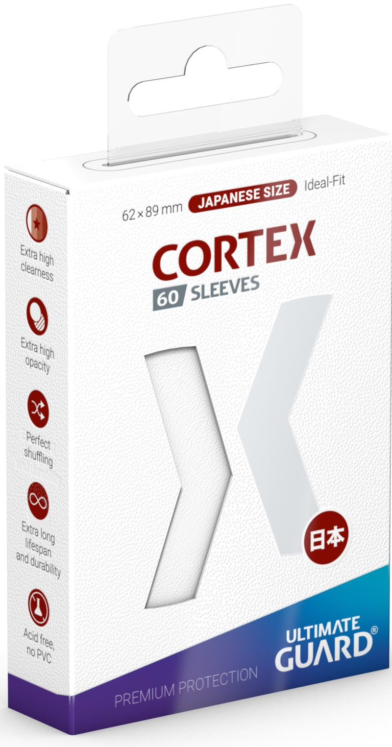 Ultimate Guard Cortex - 60CT Japanese Size - White Glossy Sleeves