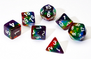 SD TRANSLUCENT RAINBOW RESIN DICE SET - Sirius Dice