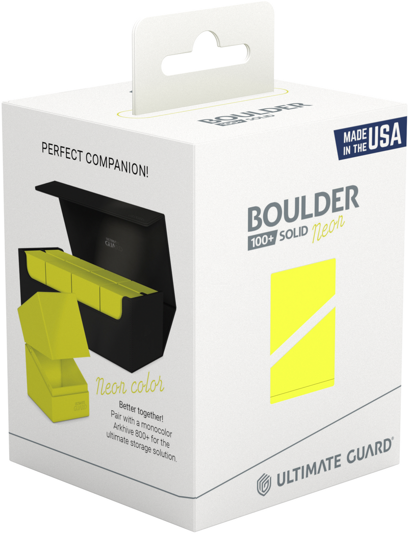 Ultimate Guard - Deck Case Boulder 100+ Neon Yellow