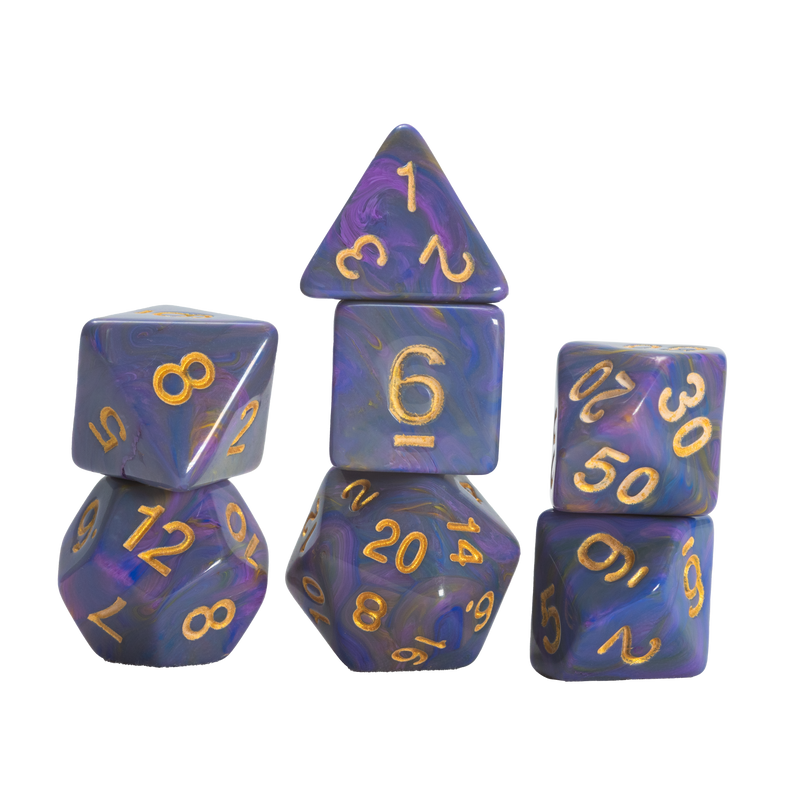 SD POLYHEDRAL PURPLE UNICORN 7-DIE SET