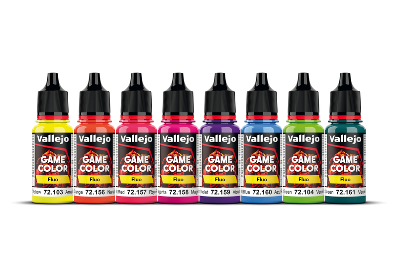 Fluorescent Color Acrylic Paint Set - Fantasy Paint Series