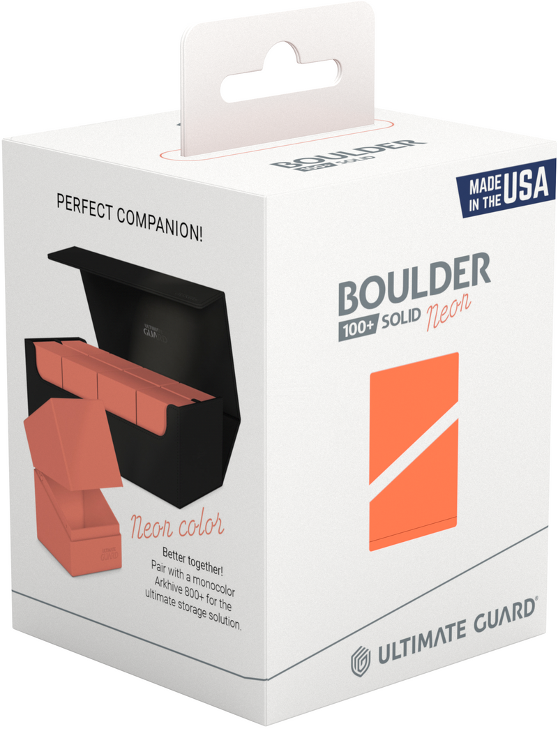 Ultimate Guard - Deck Case Boulder 100+ Neon Orange