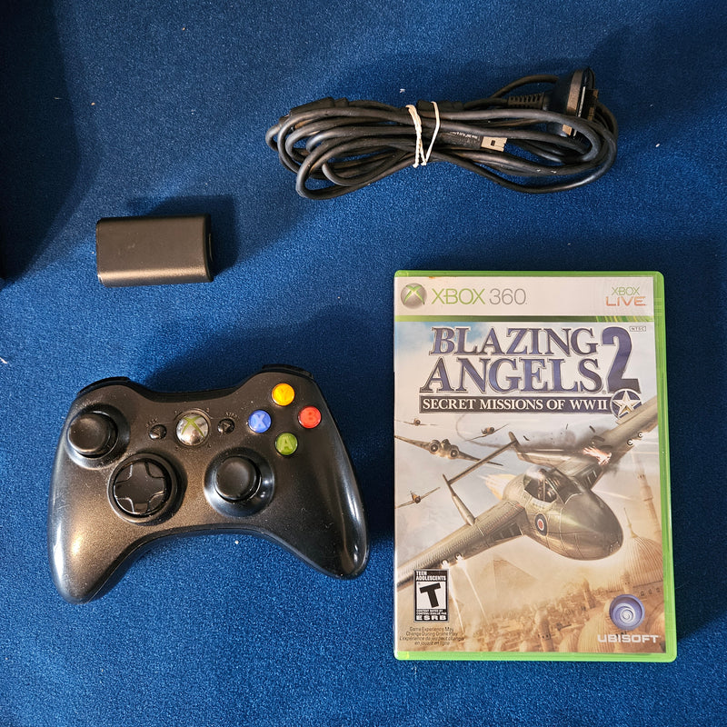 Xbox 360 S Console Bundle - Blazing Angels (TESTED)