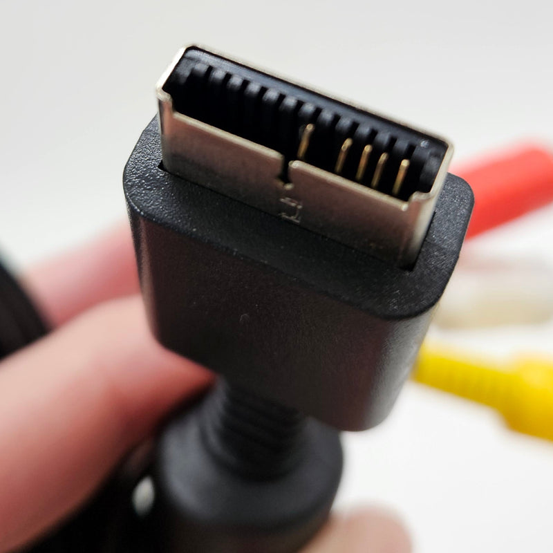 AV Composite Cable compatible with PS1/PS2/PS3 (PlayStation)