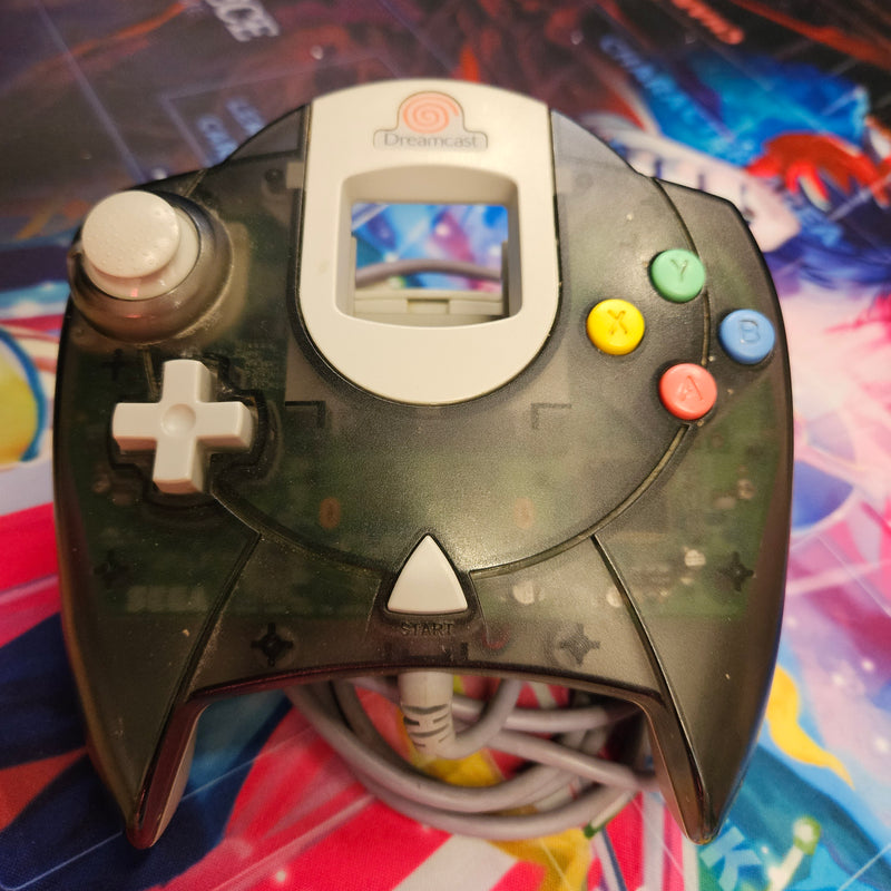 Sega Dreamcast Translucent Smoke Black Controller Authentic HKT-7700