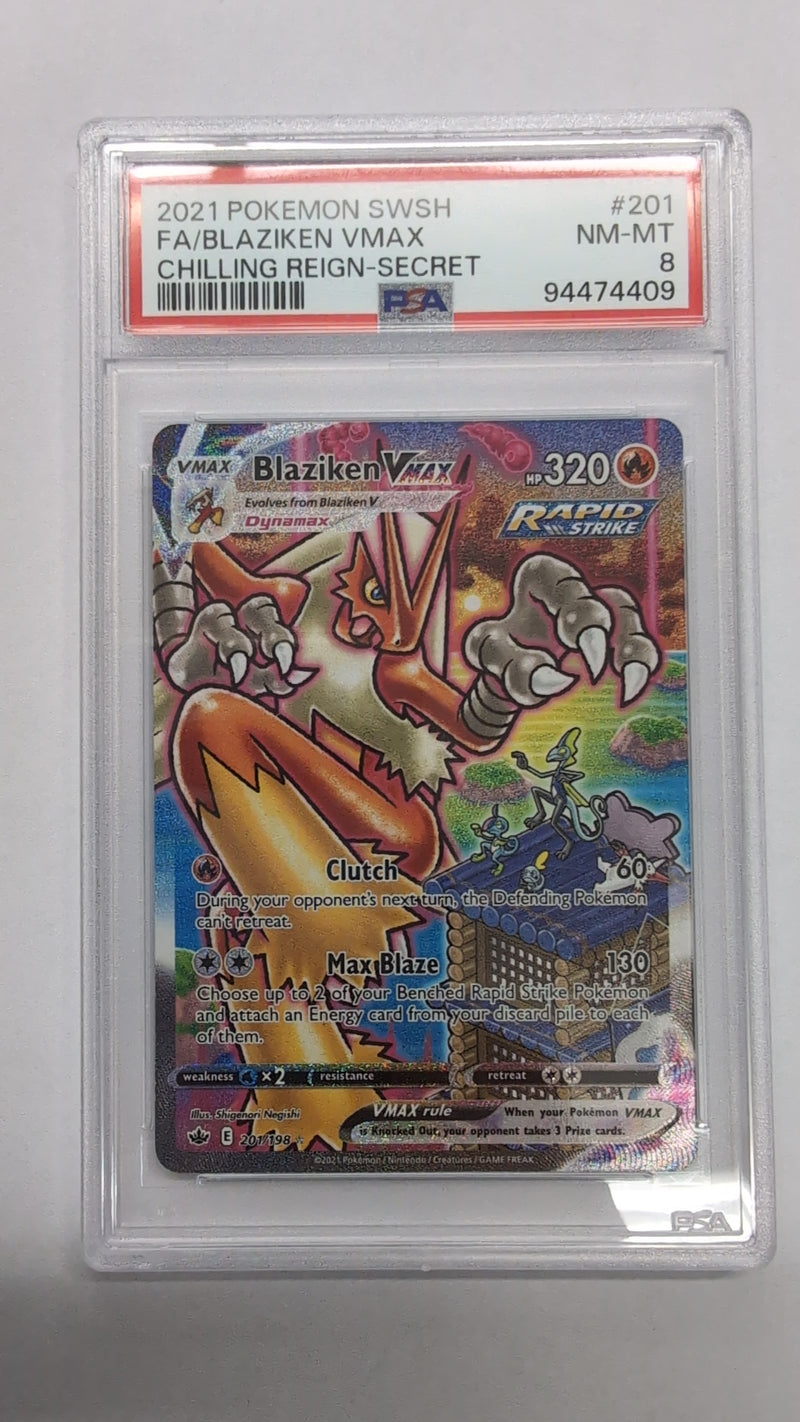 Blaziken VMAX (201/198) [Sword & Shield: Chilling Reign] - Graded