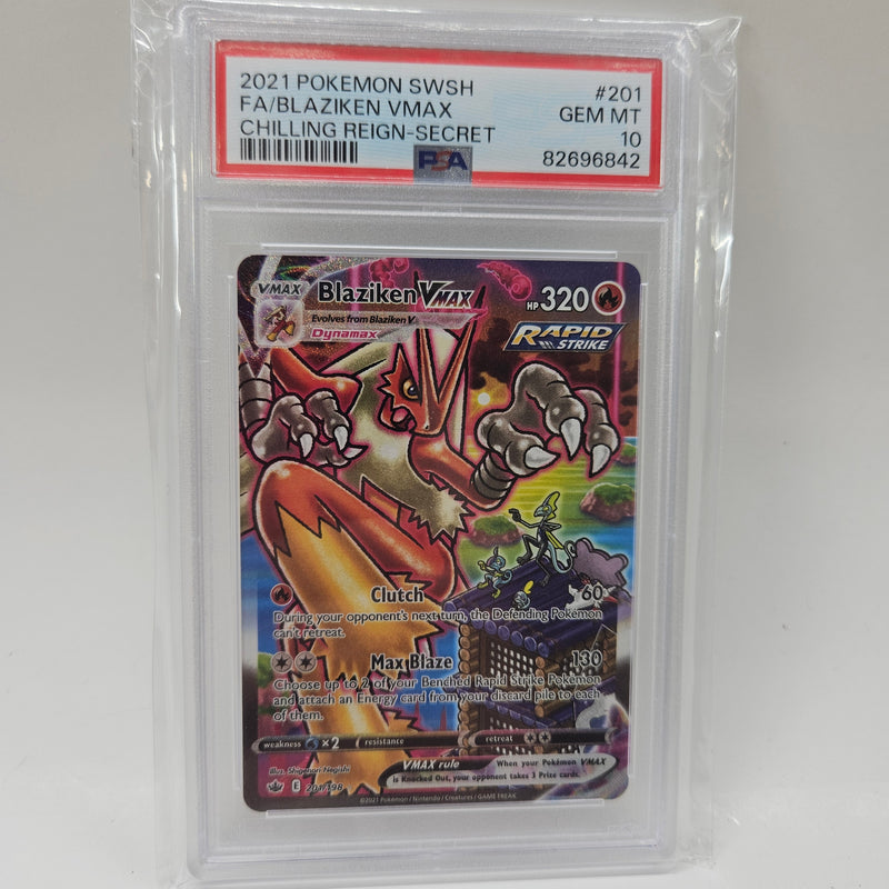 Blaziken VMAX (201/198) [Sword & Shield: Chilling Reign] - Graded