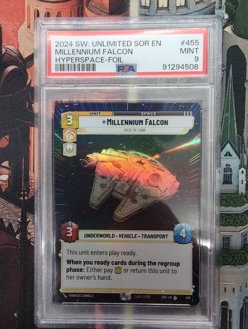 Millennium Falcon - Piece of Junk (Hyperspace Foil) (455) [Spark of Rebellion] - Graded