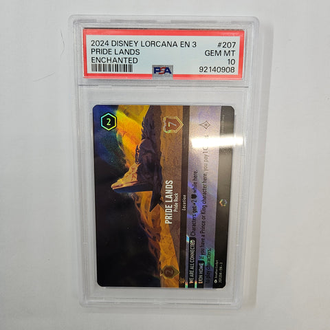 Pride Lands - Pride Rock (Alternate Art) (207/204) [Into the Inklands] - Graded