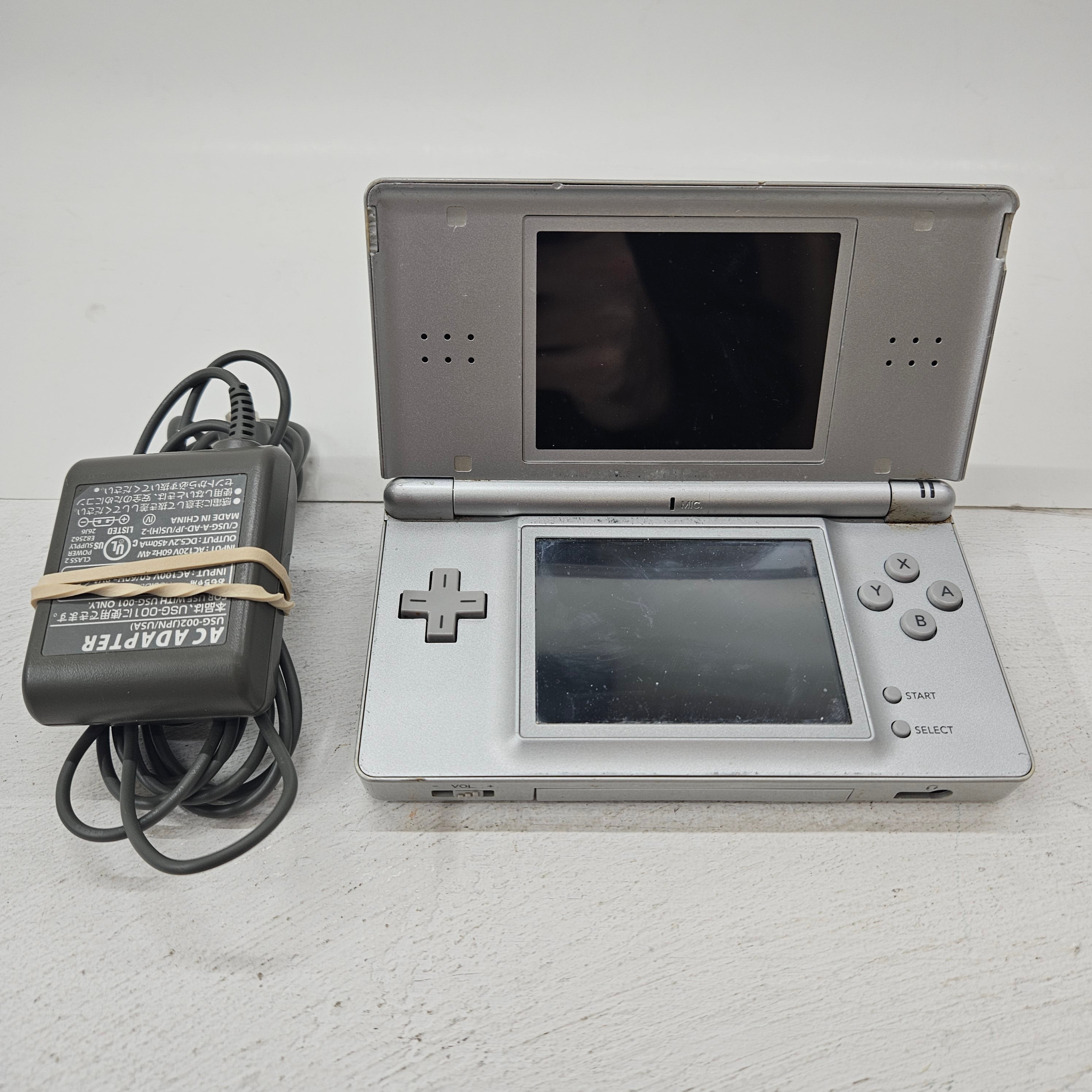 Nintendo DS Gunmetal Gray Console NTR-001 w/2 Star Wars Games, sold Charger, Stylus