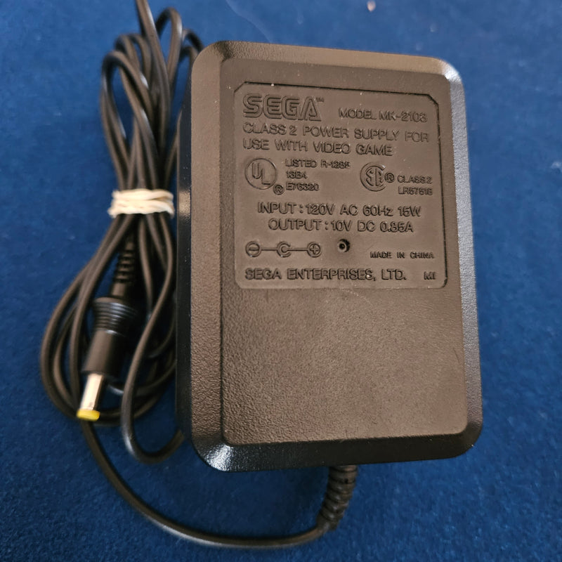 Sega Model MK-2103 Class 2 Power Supply AC Adapter Cord Genuine OEM