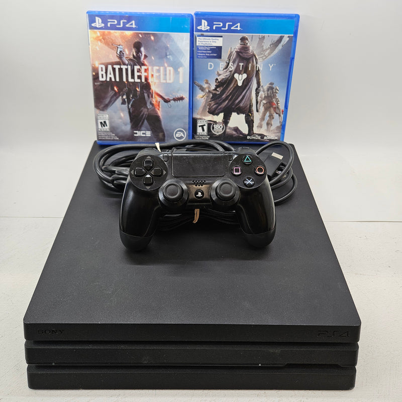 PlayStation 4 (PS4) Pro Console Bundle (Ready To Play {RTP})