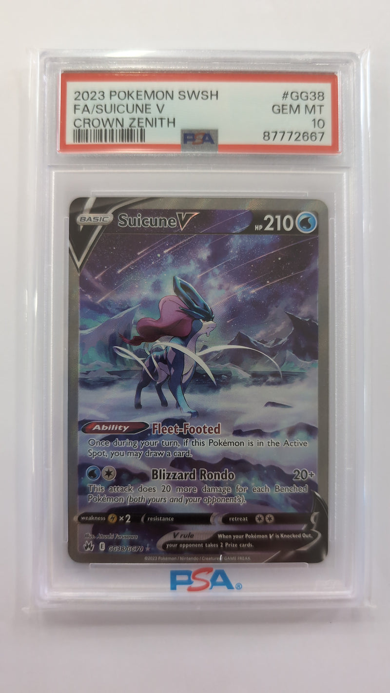 Suicune V (GG38/GG70) [Sword & Shield: Crown Zenith] - Graded