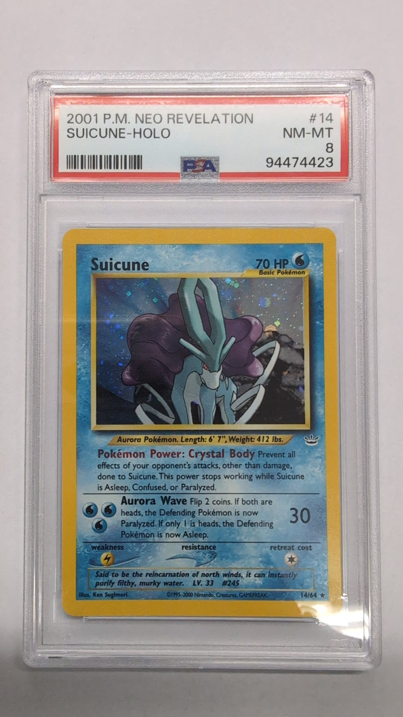 Suicune (14/64) [Neo Revelation Unlimited] - Graded