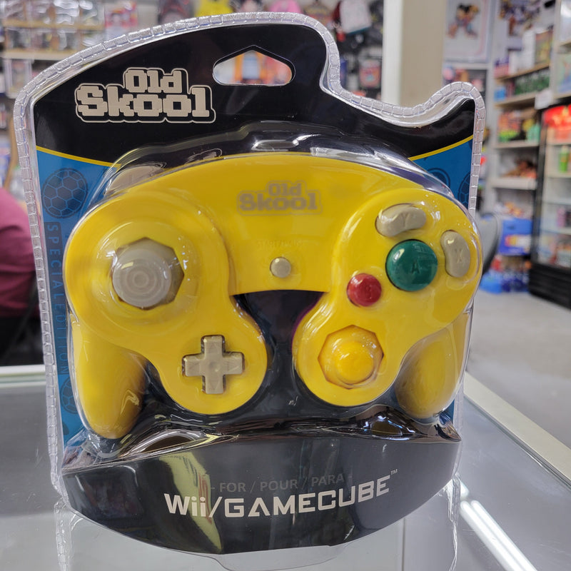 GameCube / Wii Compatible Controller – Yellow/Purple (Old Skool)