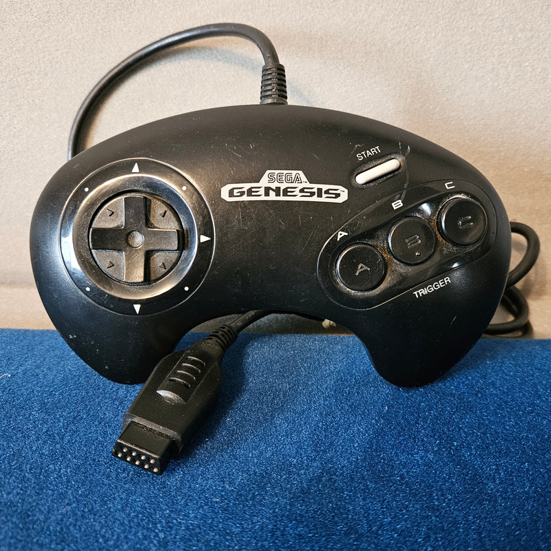 Sega Genesis OEM Controller 3 Button Authentic Black Model 1650