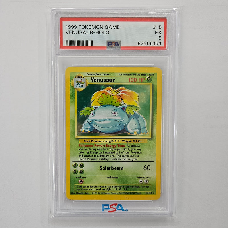 Venusaur (15/102) [Base Set Unlimited] - Graded