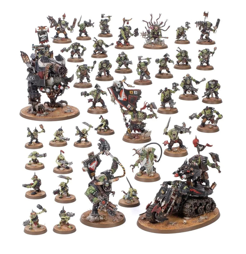 Armageddon Orks Army Half w/ Datacards & Transfers (40K 11th Edition) (Pre-Owned)
