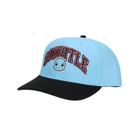 Baseball Cap - Squirtle Black Brim Snapback Hat