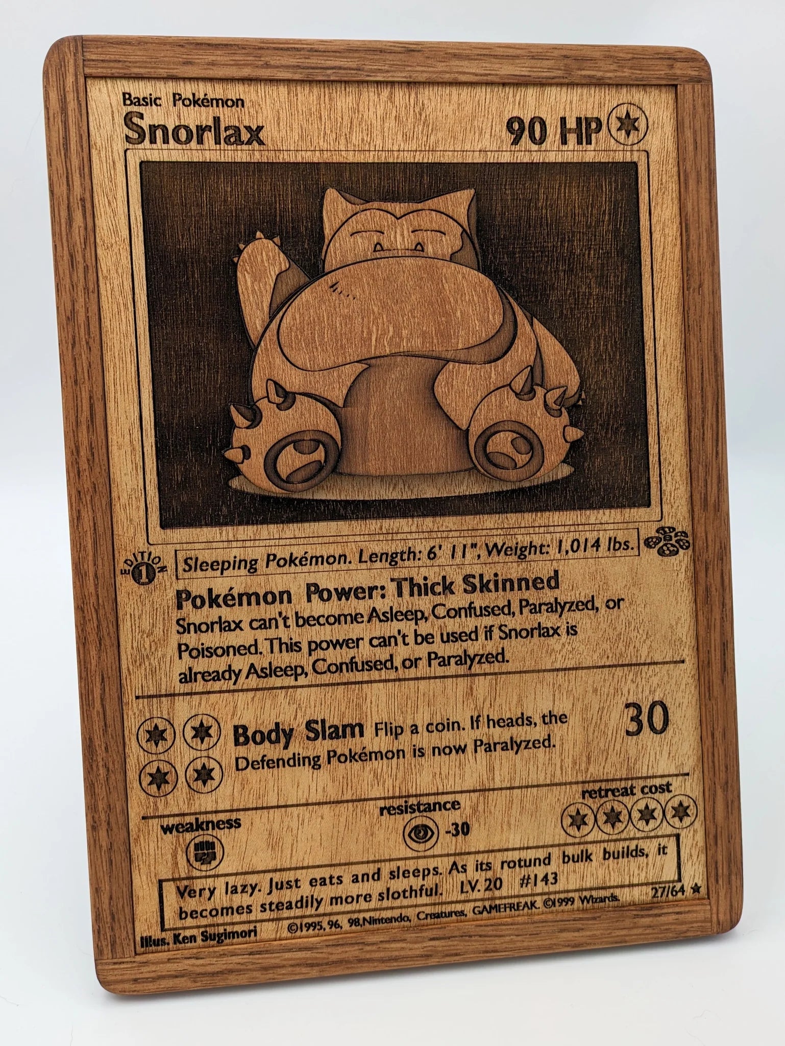 Giant Hardwood Pokémon Card - Snorlax
